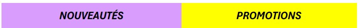 nouveautés promotions